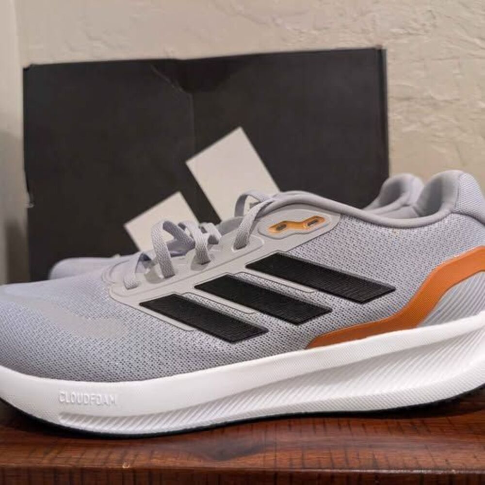 adidas Runfalcon 5 Running Mens 9.5 Womens 10.5 Grey Sneakers Shoes JQ6978